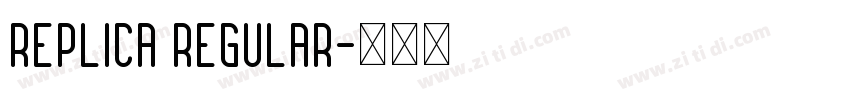 Replica Regular字体转换